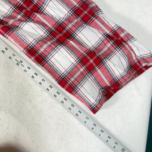 Croft & Barrow 2 pc Flannel Pajamas Woman XXL Button Top Drawstring Elas Waist - Picture 10 of 16